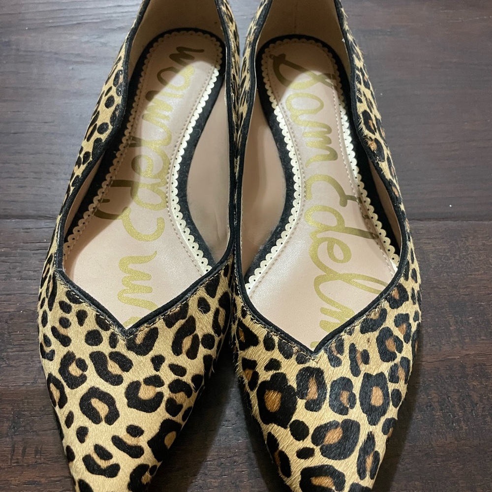 Sam Edelman Leopard Cheetah Riza Flats Size 7 1/2